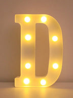 LED Litera Alfabet Lampa Dekoracyjna do Oświetlenia Wnętrz