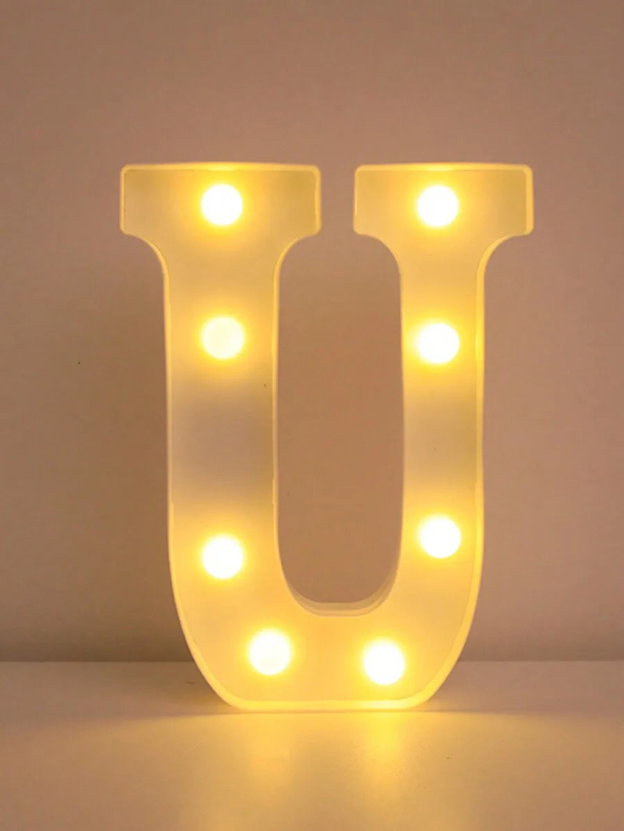 LED Litera Alfabet Lampa Dekoracyjna do Oświetlenia Wnętrz