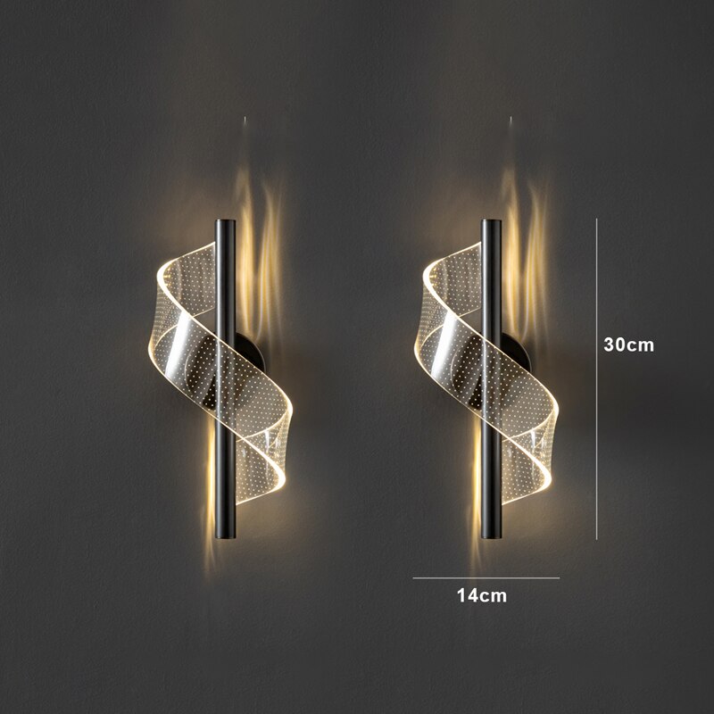 WaveLume LED Wandleuchte für Innenräume