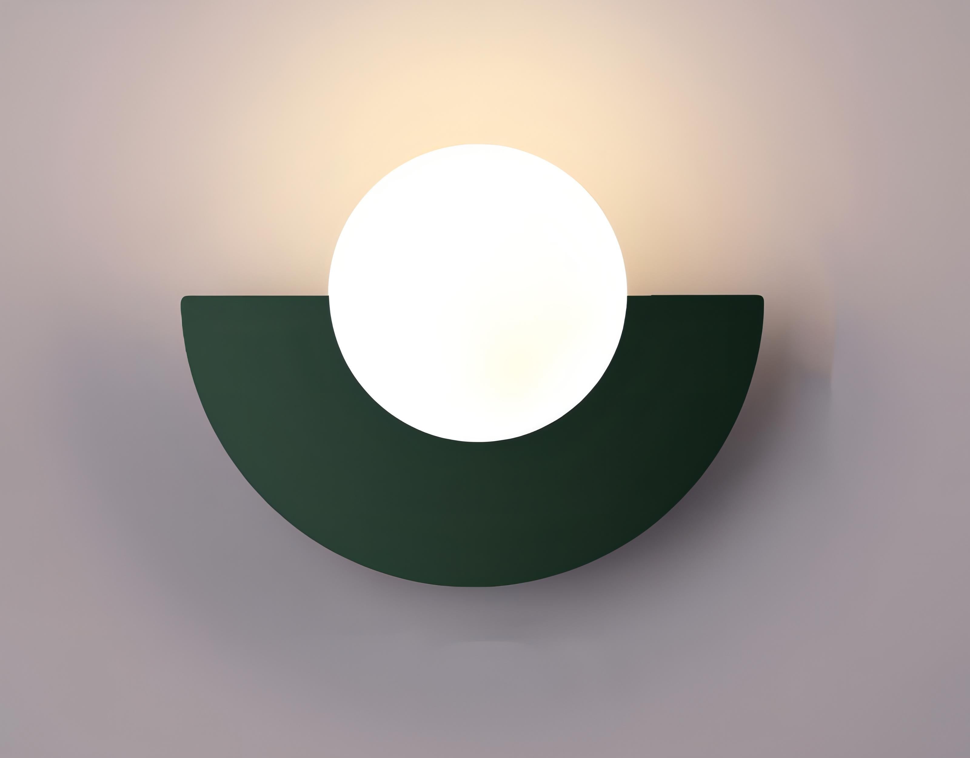 Lampa ścienna Nordexa Halbrunde z metalu z oświetleniem LED