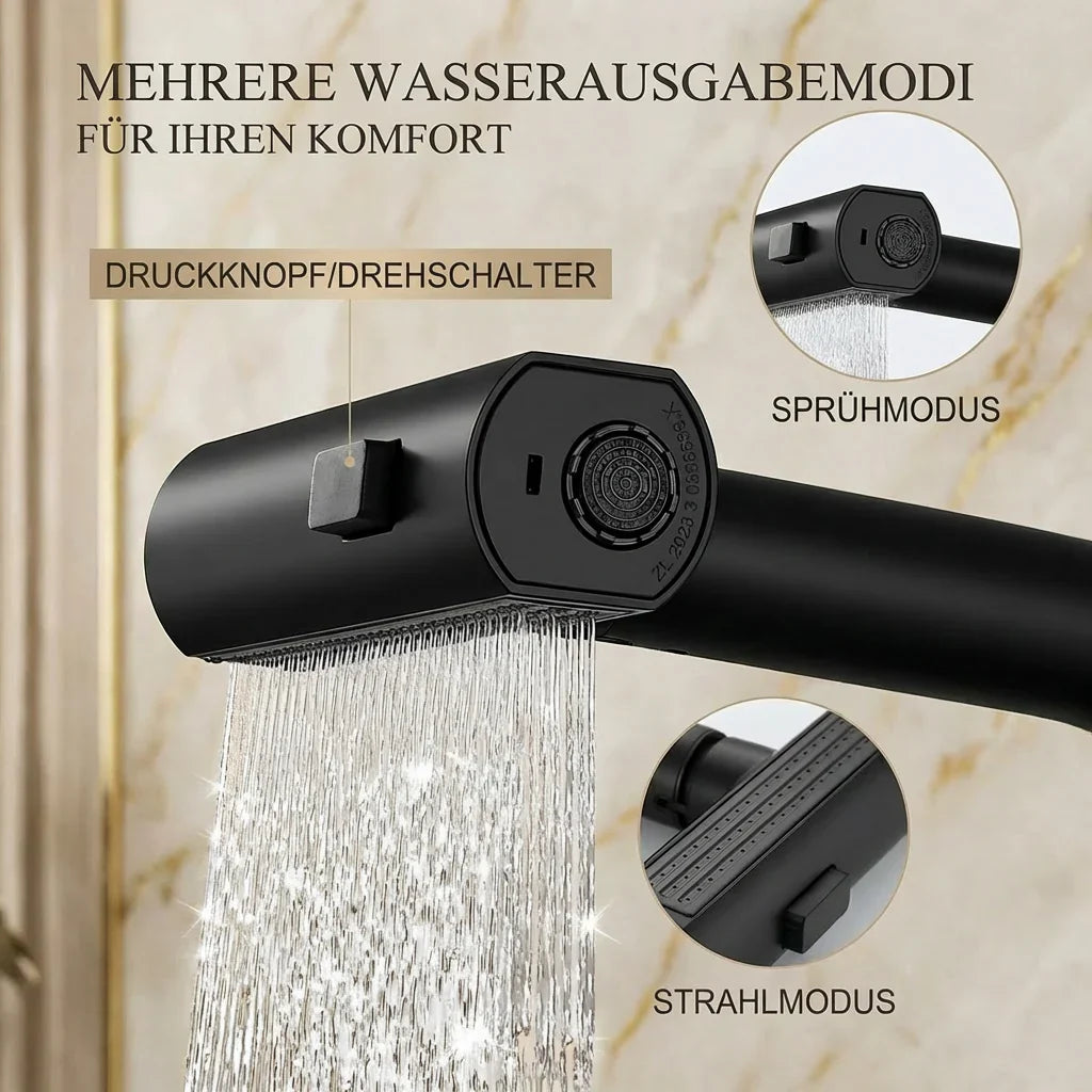 FlexiHahn Flexibler Wasserhahn mit LED-Temperaturanzeige