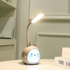 Lampa do czytania KinderLumi USB, nocna lampka w stylu kreskówkowym, przyjazna dla oczu