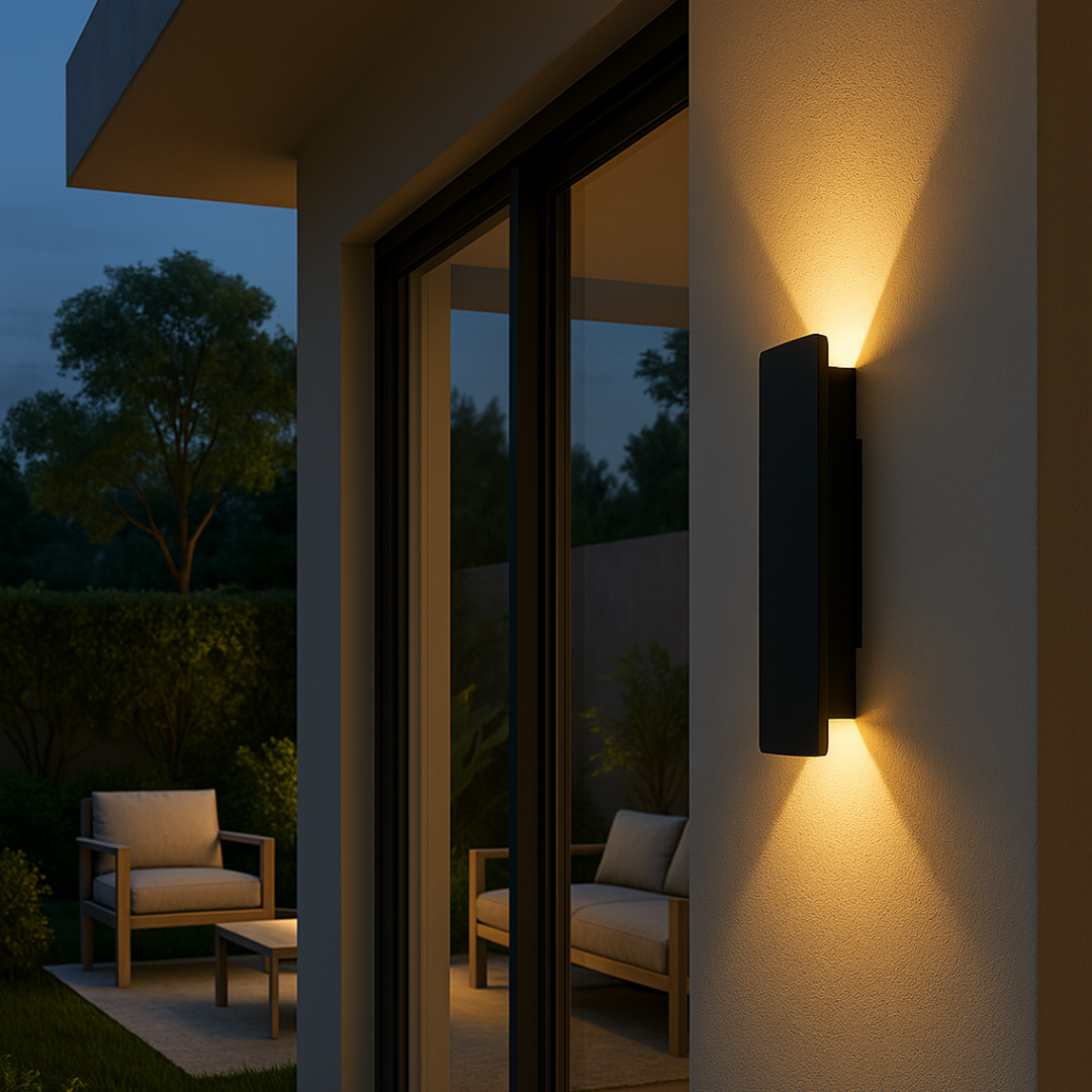 LED lampa ścienna zewnętrzna IP65 z aluminium