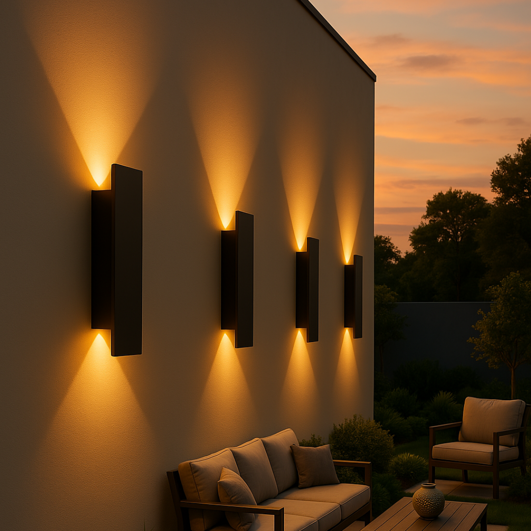 LED lampa ścienna zewnętrzna IP65 z aluminium