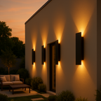 LED lampa ścienna zewnętrzna IP65 z aluminium