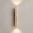 Wandleuchte aus Steinoptik mit LED Beleuchtung