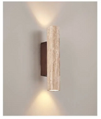 Wandleuchte aus Steinoptik mit LED Beleuchtung