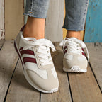 Aktiva LuftSchritt dame mesh-sneakers med snørebånd og komfortsål  