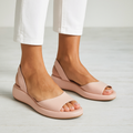 Eleganta SommerSchritt Damen Slingback Sandalen mit offener Zehenpartie