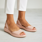 Eleganta SommerSchritt Damen Slingback Sandalen mit offener Zehenpartie