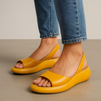 Eleganta SommerSchritt Damen Slingback Sandalen mit offener Zehenpartie
