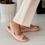 Eleganta SommerSchritt Damen Slingback Sandalen mit offener Zehenpartie