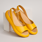 Eleganta SommerSchritt Damen Slingback Sandalen mit offener Zehenpartie