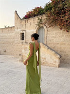LineaLuna Maxikleid Damen – Ärmelloses Langes Sommerkleid