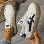 Urbanvia StreifenSchritt damskie sneakersy na co dzień z sznurowaniem i komfortem  