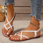 Belvona SommerSchritt Damen Sandalen mit Kreuzriemen und Fersenriemen