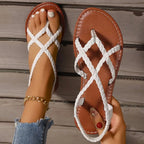 Belvona SommerSchritt Damen Sandalen mit Kreuzriemen und Fersenriemen