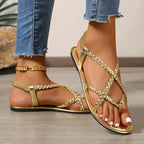 Belvona SommerSchritt Damen Sandalen mit Kreuzriemen und Fersenriemen