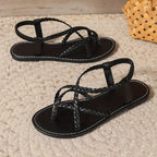 Belvona SommerSchritt Damen Sandalen mit Kreuzriemen und Fersenriemen