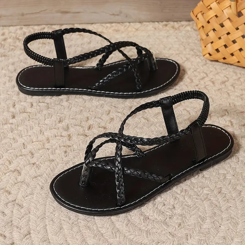 Belvona SommerSchritt Damen Sandalen mit Kreuzriemen und Fersenriemen