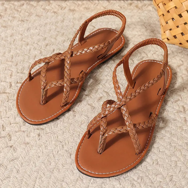 Belvona SommerSchritt Damen Sandalen mit Kreuzriemen und Fersenriemen
