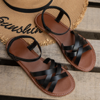 Marovia FlechtSchritt dame slingback-sandaler med flettede remme  