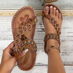 Lunavelle ZehenSchritt Damen Sandalen mit Knöchelriemen und Schnalle