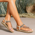 Lunavelle ZehenSchritt Damen Sandalen mit Knöchelriemen und Schnalle