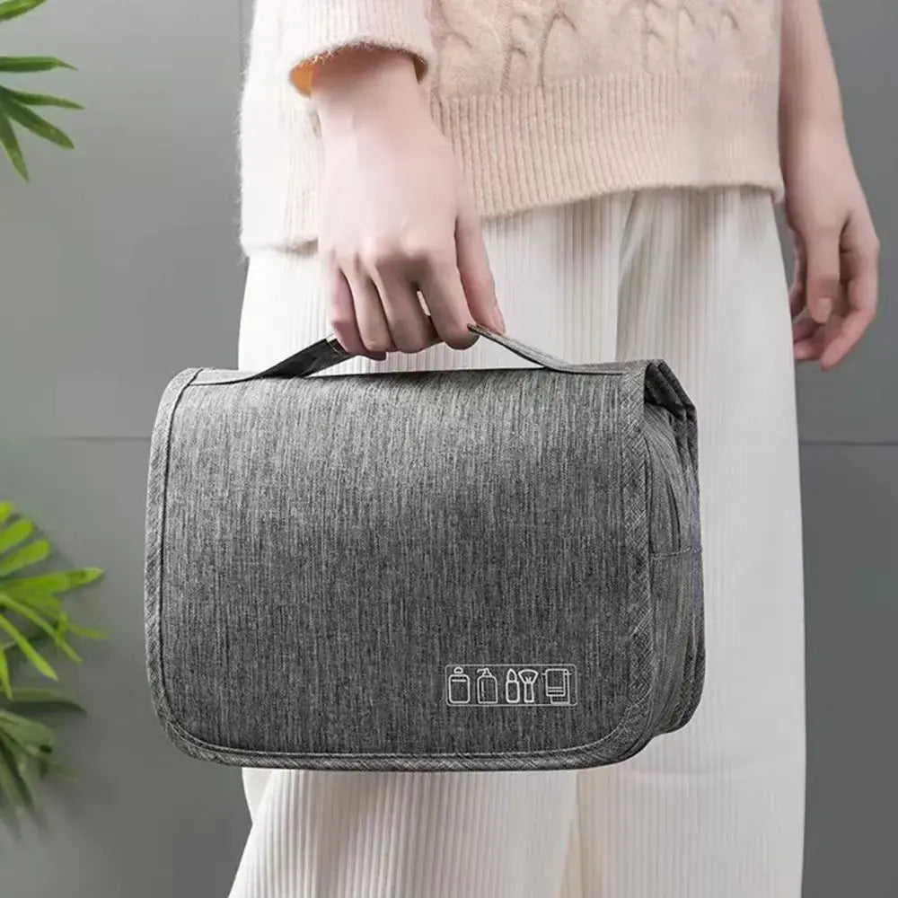 TravelNest Kosmetiktasche mit Aufhängehaken und Fächersystem